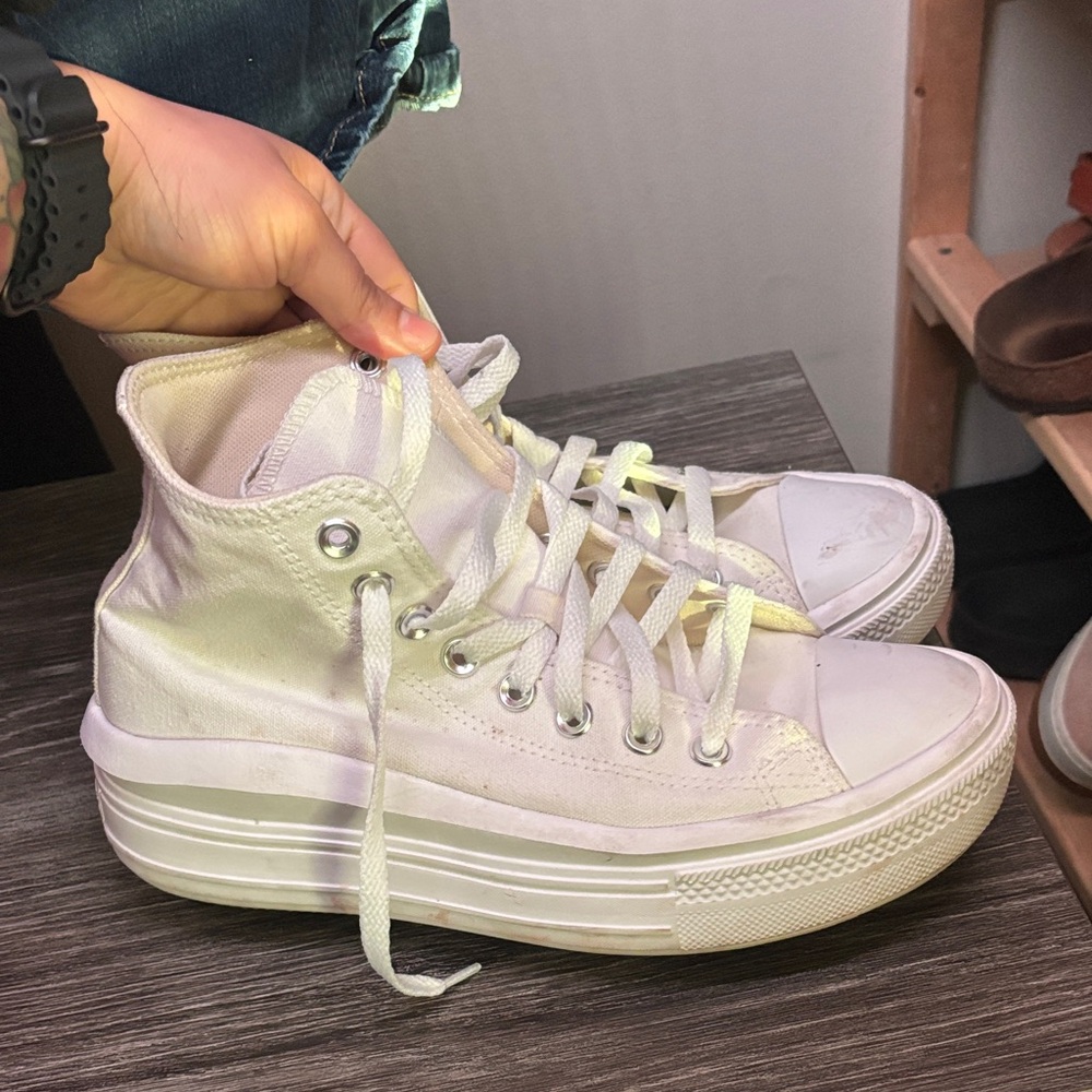 White High-Top Converse